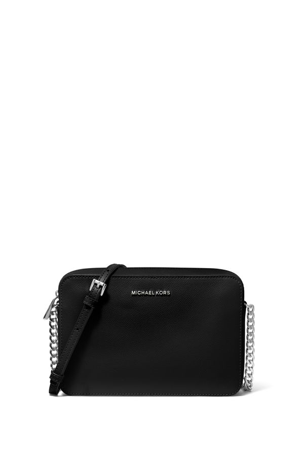 Bolsa Transversal Jet Set De Couro Pequena
