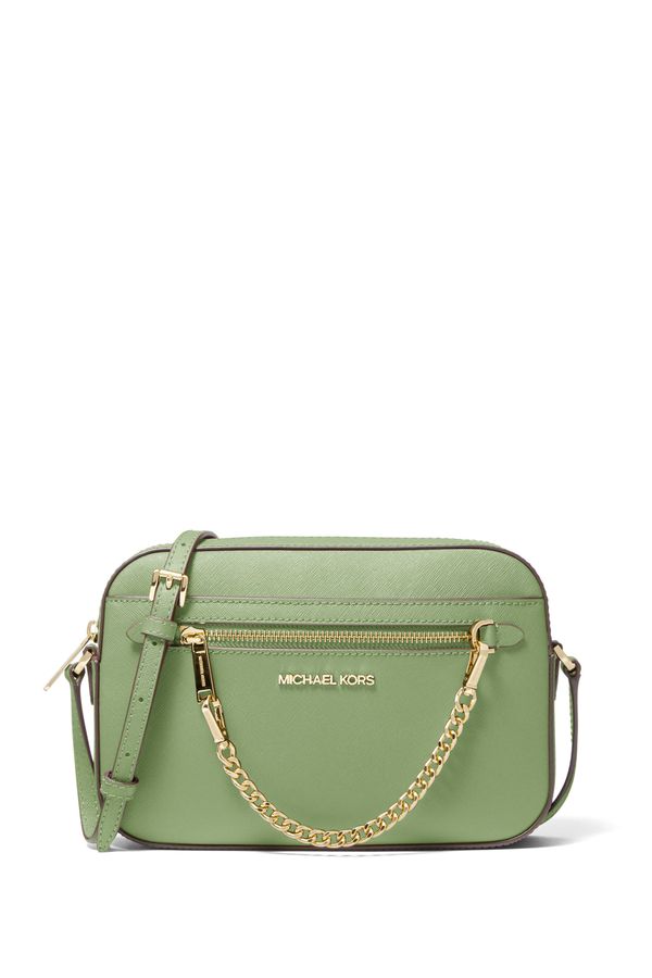 Bolsa Transversal Jet Set Média De Couro