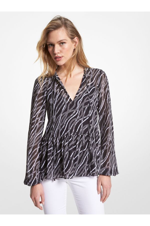 Blusa Chain De Poliéster
