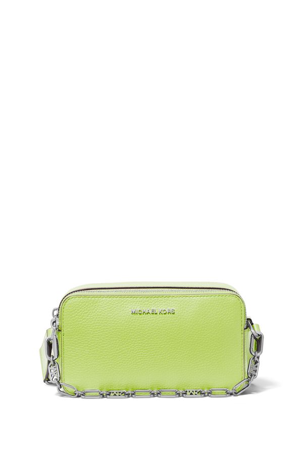 Bolsa Transversal Jet Set Pequena De Couro
