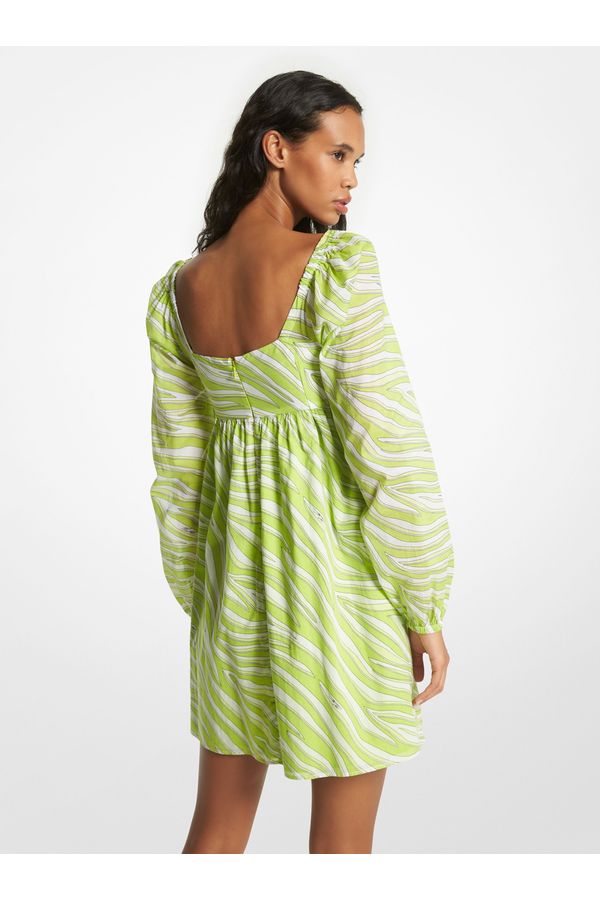 Vestido Curto Estampa De Zebra