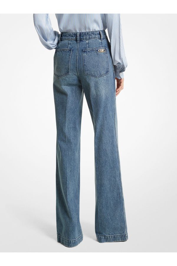 Calça Jeans Pintucked