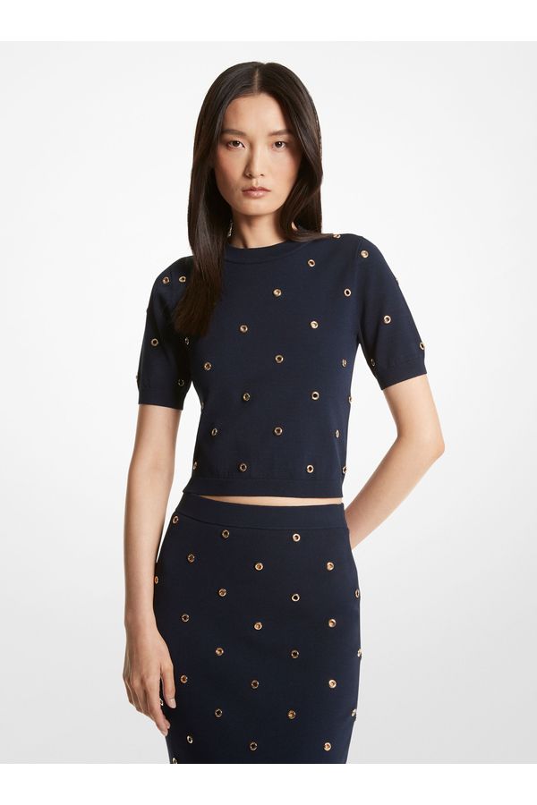 Blusa Grommet Com Ilhós