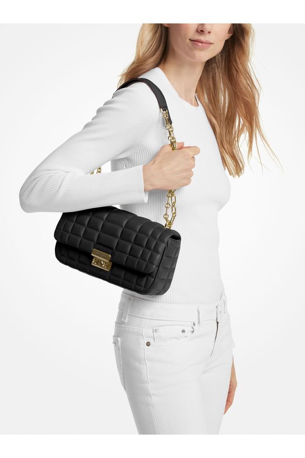 Bolsa De Ombro Tribeca Grande De Couro