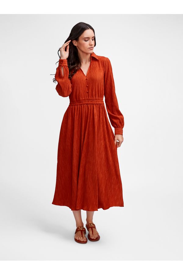 Vestido Midi Plisse