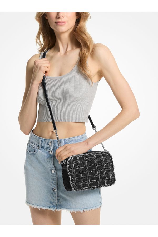 Bolsa Transversal Jet Set Média De Algodão