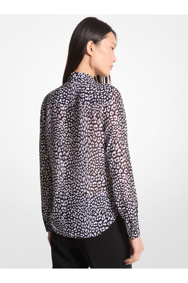 Camisa Georgette Leopardo