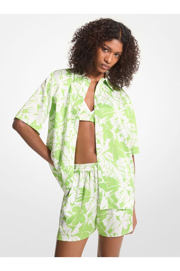 Camisa Palm De Poliéster