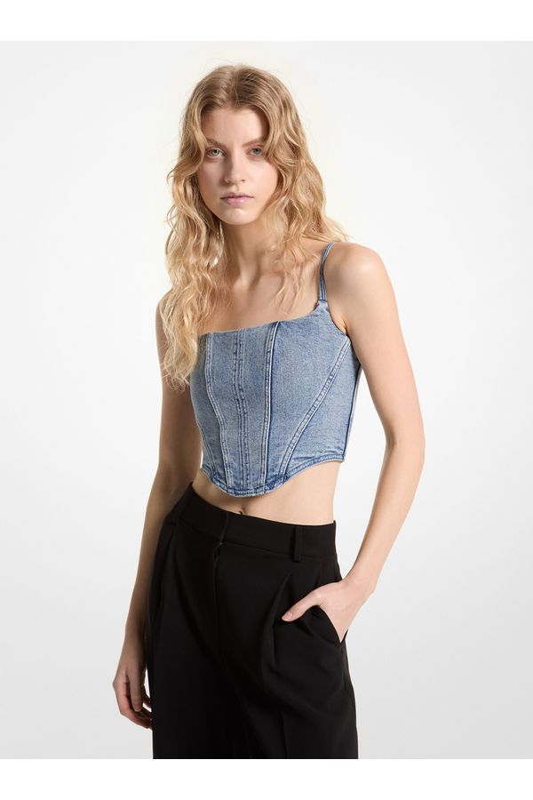 Blusa Cropped Jeans