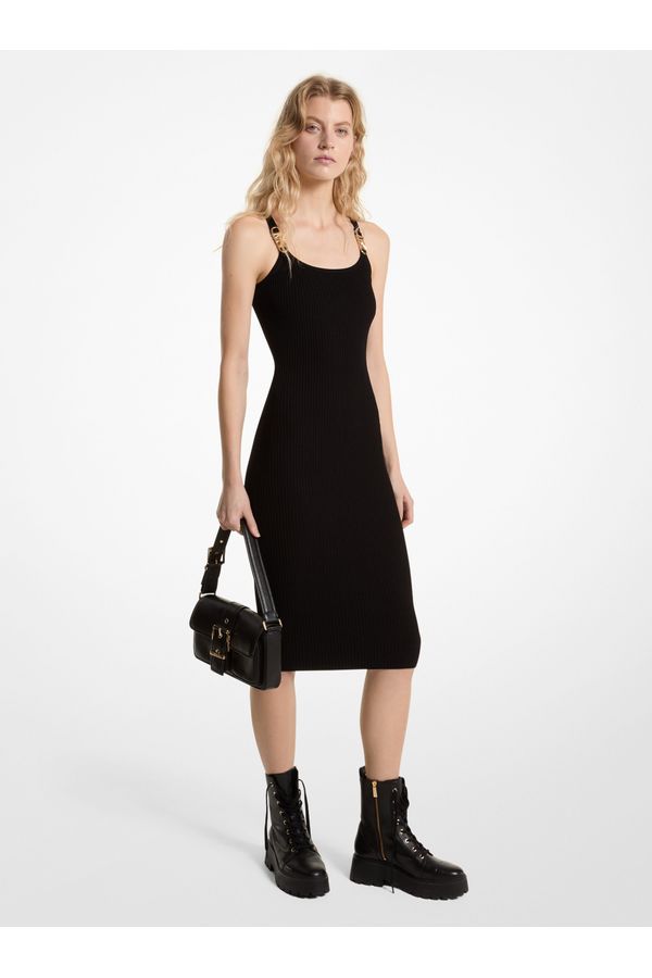Vestido Midi Canelado