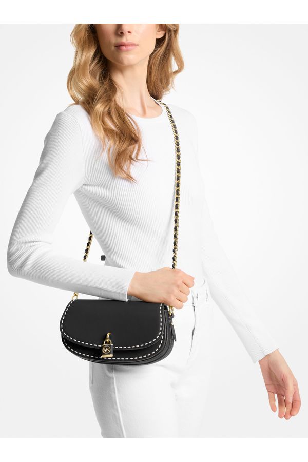 Bolsa Transversal Mila Pequena De Couro