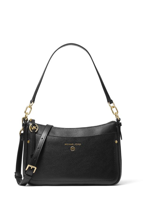 Bolsa De Ombro Jet Set Média De Couro
