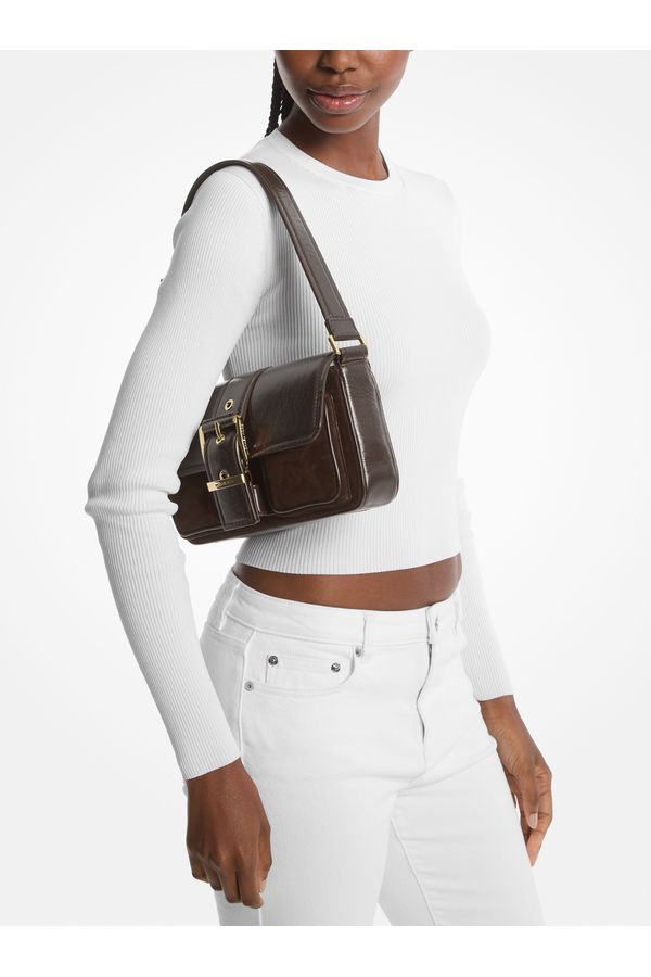 Bolsa De Ombro Colby Média De Couro