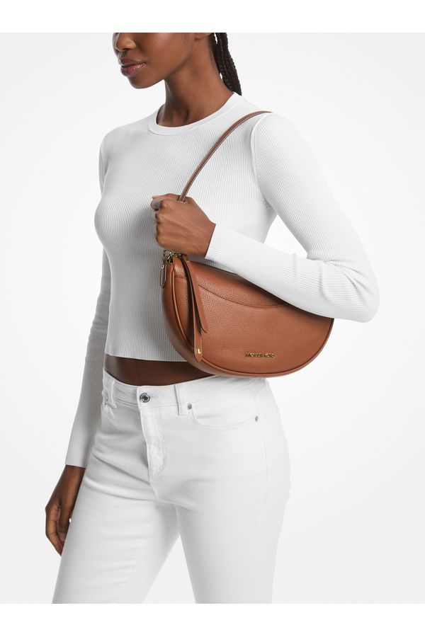 Bolsa Transversal Dover Média De Couro