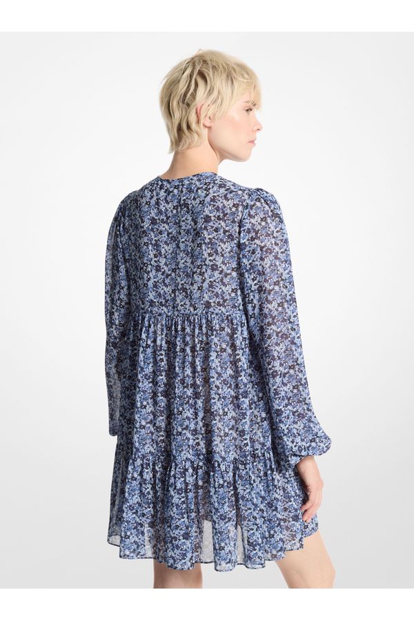 Vestido Georgette Floral De Poliéster
