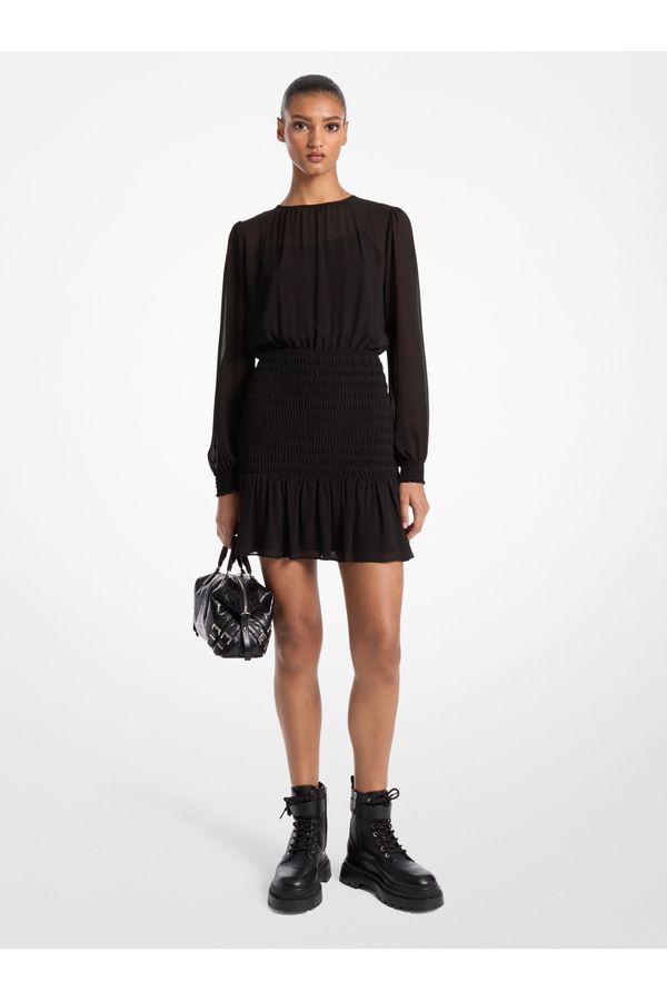 Vestido Georgette Mini De Poliéster