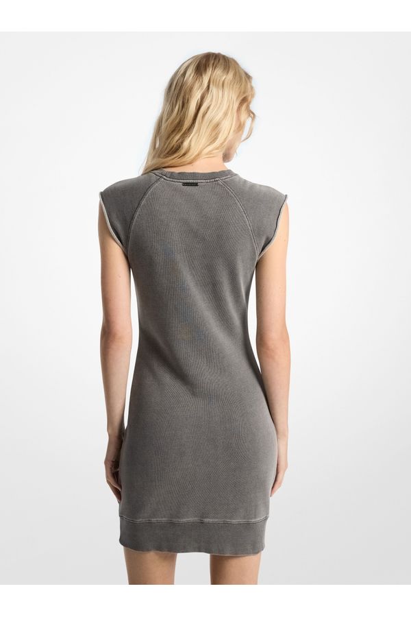Vestido Curto Moletom De Algodão