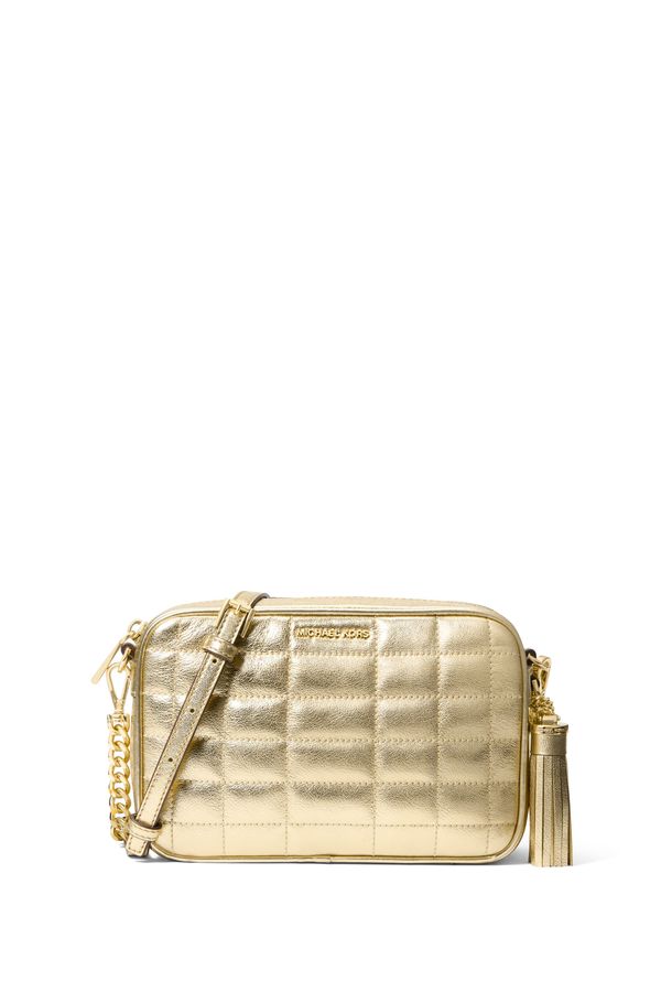 Bolsa Transversal Jet Set De Couro Metalizado