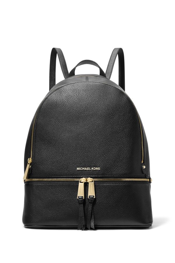 Mochila Rhea Zip Grande De Couro