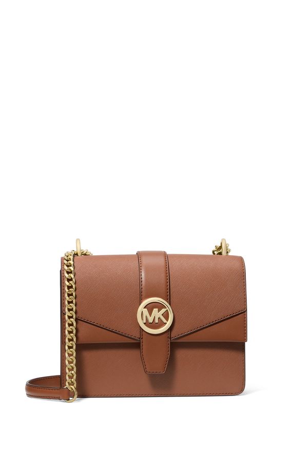 Bolsa Transversal Greenwich Pequena De Couro