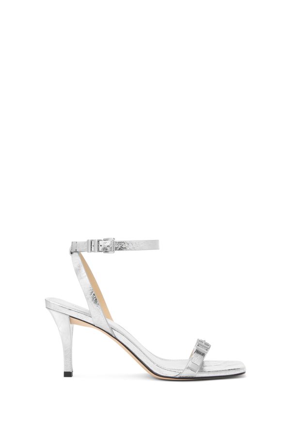 Sandália Darrington De Couro Metalizado