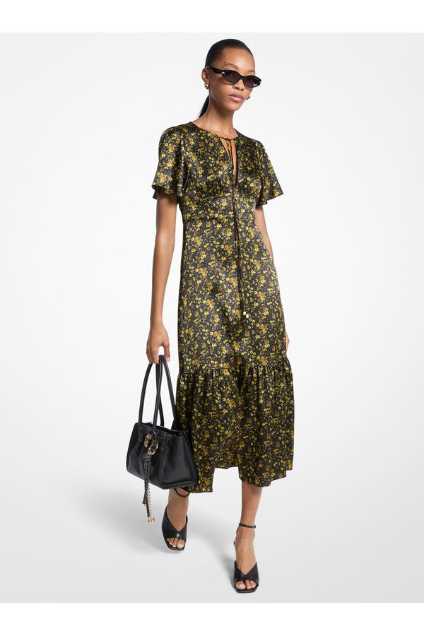 Vestido Midi Estampa Floral