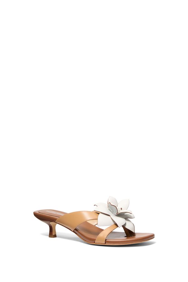 Sandália Jacie Floral Em Couro